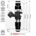 Nuke Performance 980cc EV14L Injectors, 6pcs Flow Matched