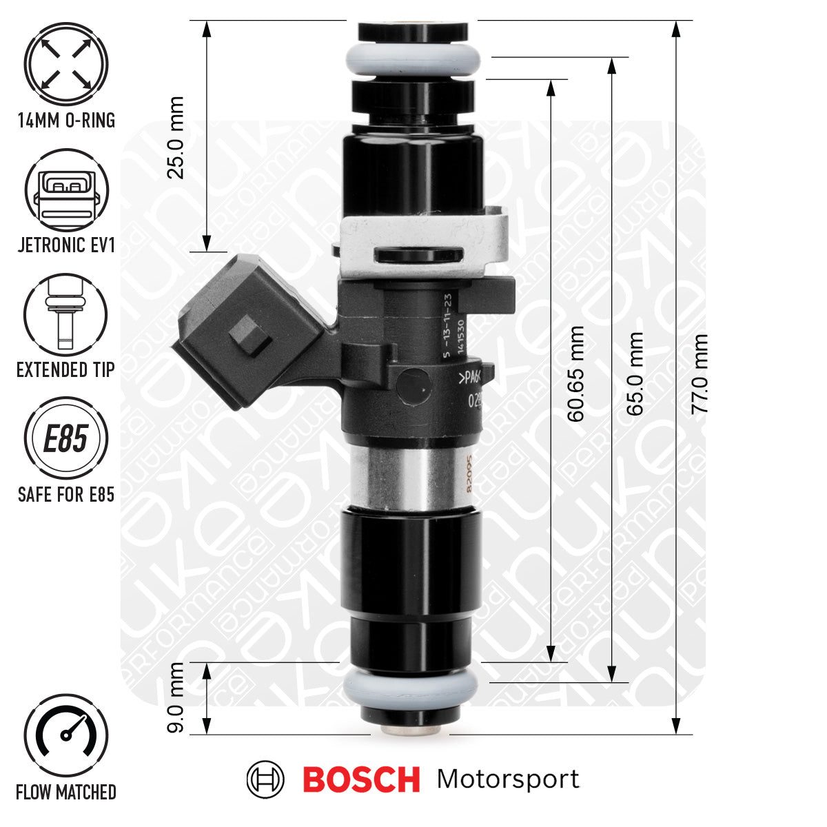 Nuke Performance 980cc EV14L Injectors, 6pcs Flow Matched