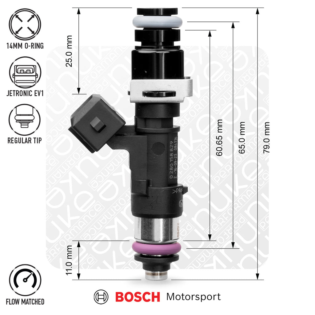 Nuke Performance 2200cc NGI2 EV14L Injectors, 6pcs Flow Matched