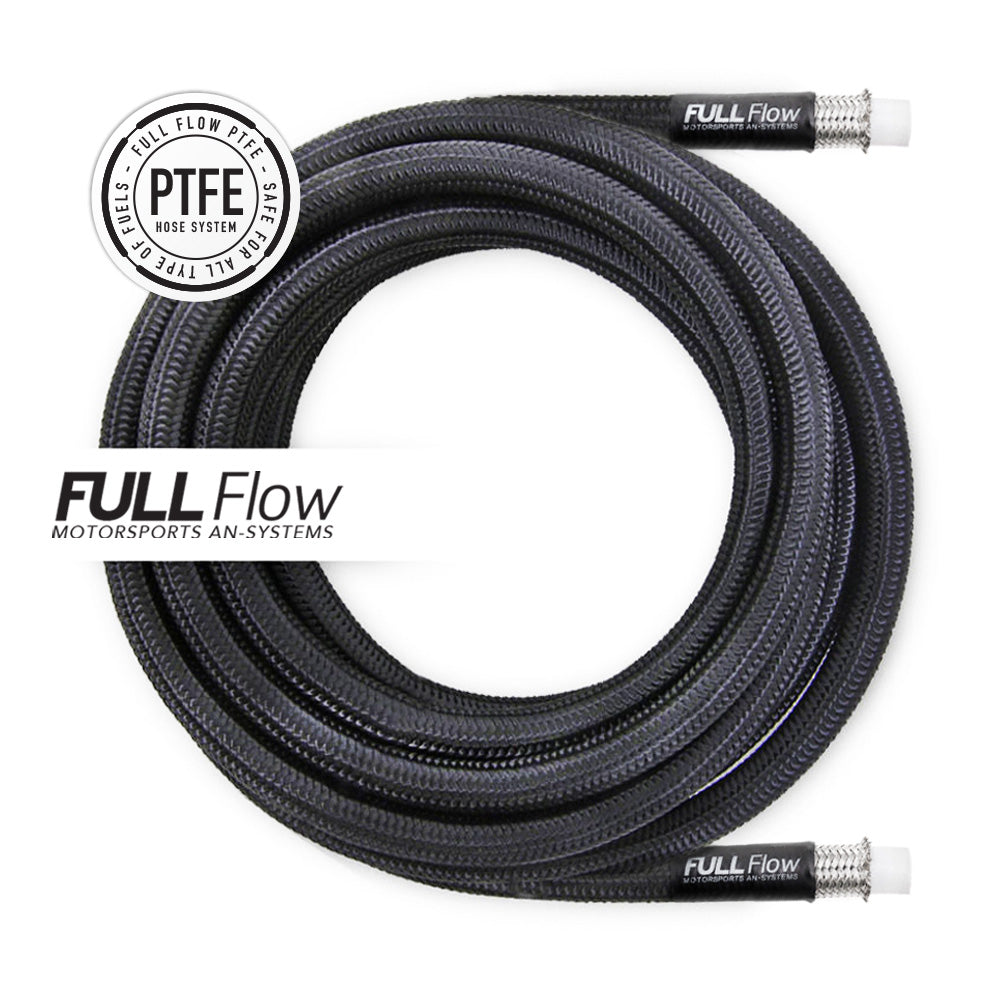 Nuke Performance Black Nylon PTFE Braided Fuel Hose, 1m