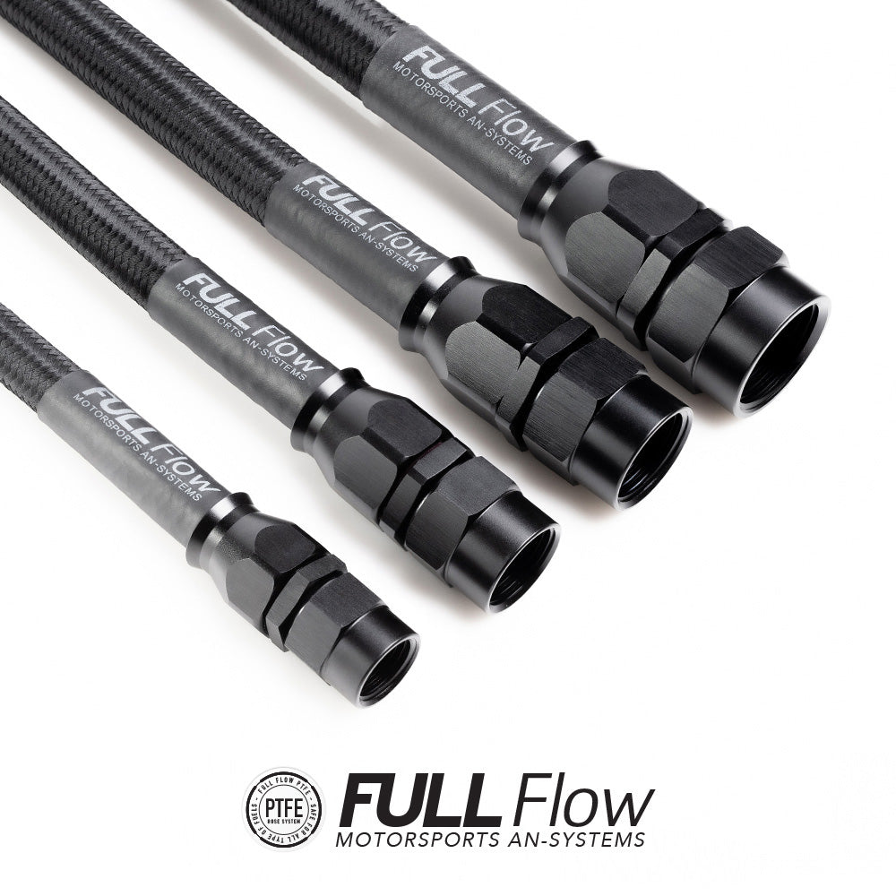 Nuke Performance Black Nylon PTFE Braided Fuel Hose, 1m