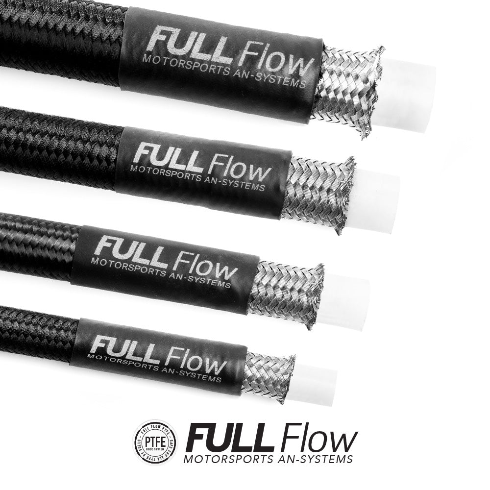 Nuke Performance Black Nylon PTFE Braided Fuel Hose, 1m