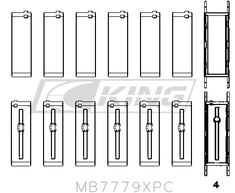 BMW/Toyota B58 | King Main Bearing Shell BMW/Toy B58
