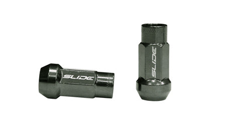 Forged wheel lug nuts SLIDE JDM Steel M12x1.5 Titanium 