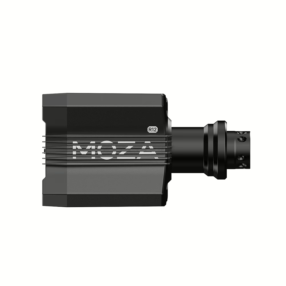 MOZA R12 V2 wheelbase angle view