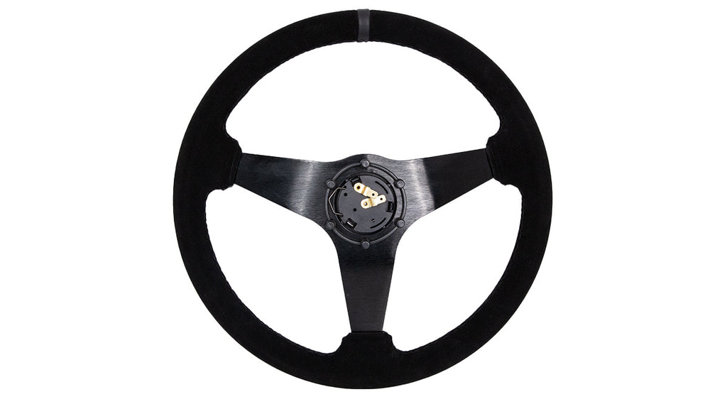 Steering wheel SLIDE 350mm offset:20mm Suede Black