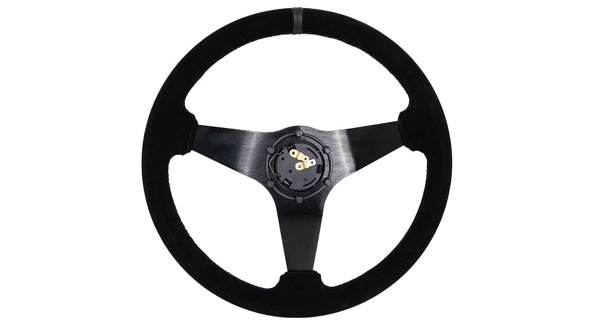 Steering wheel SLIDE 350mm offset:20mm Suede Black
