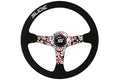 Steering wheel SLIDE 350mm offset:90mm Suede Hydrographics