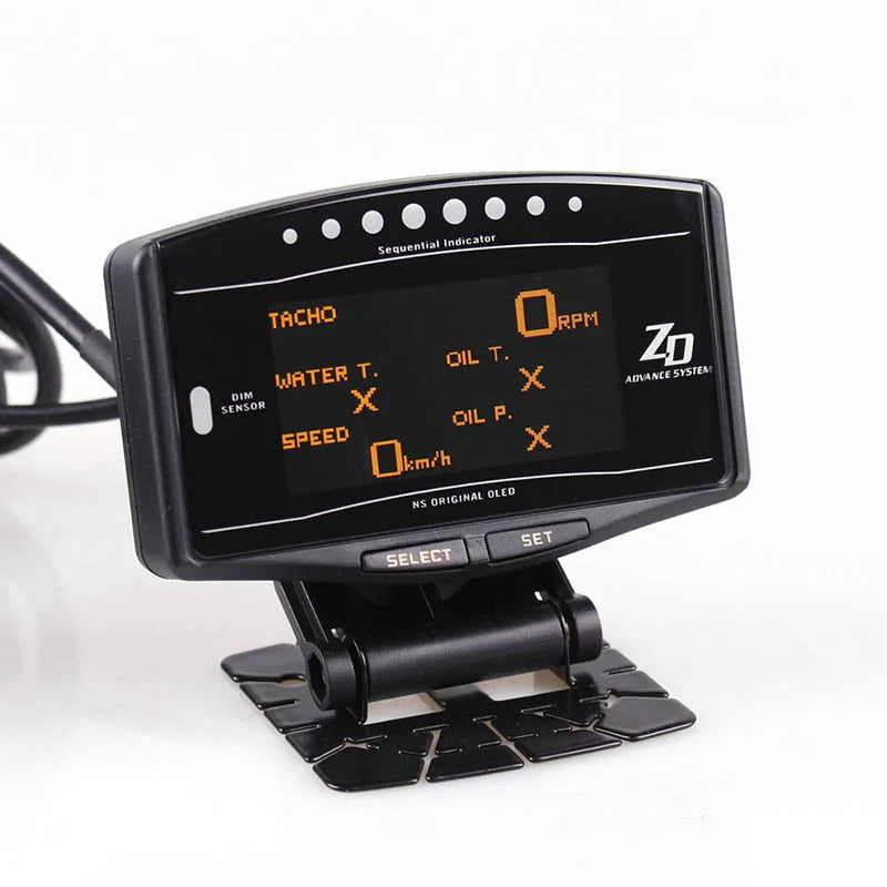 10 in 1 Gauge with Control Module and Sensors - Oil Pressure, Temperature & More
