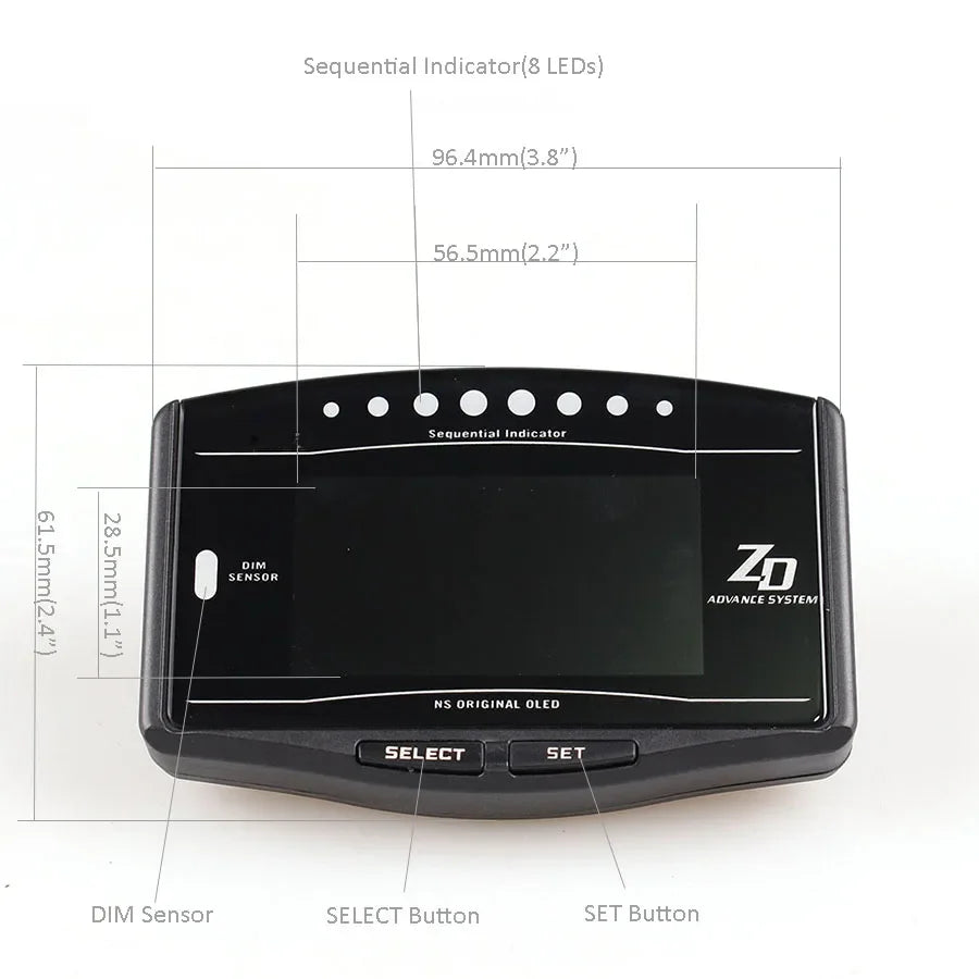 10 in 1 Gauge with Control Module and Sensors - Oil Pressure, Temperature & More
