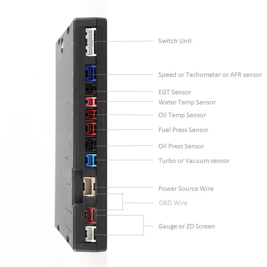 10 in 1 Gauge with Control Module and Sensors - Oil Pressure, Temperature & More