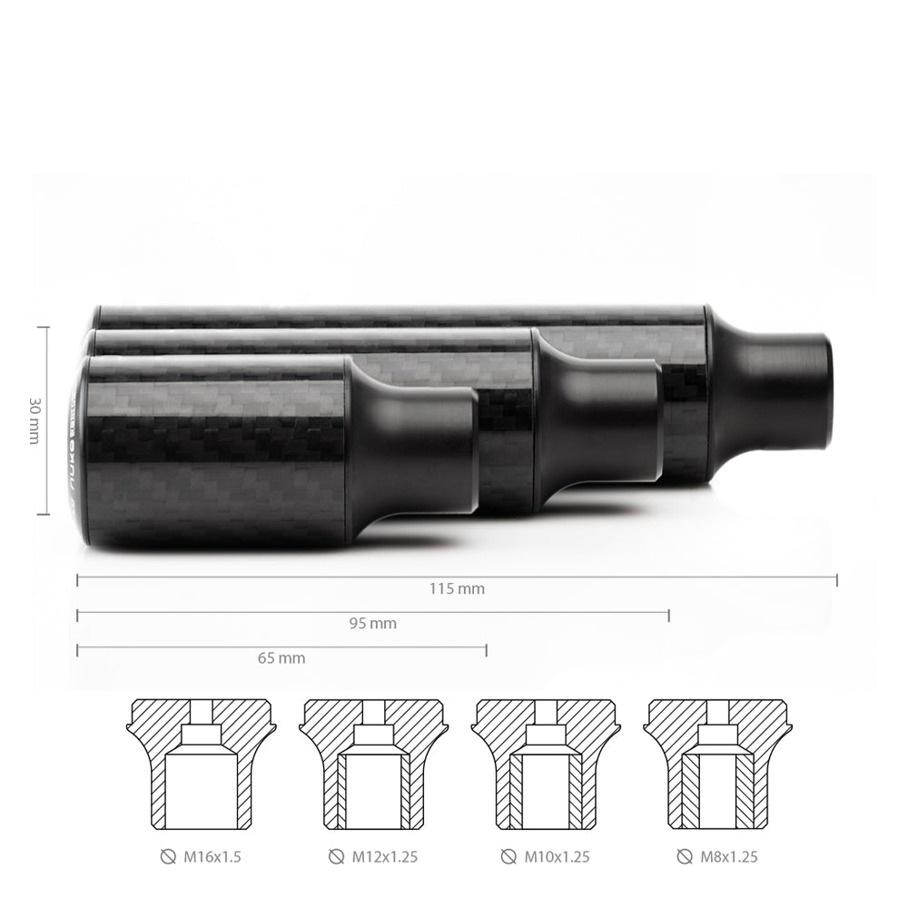 Nuke Performance Gear Knob Cavernous Carbon