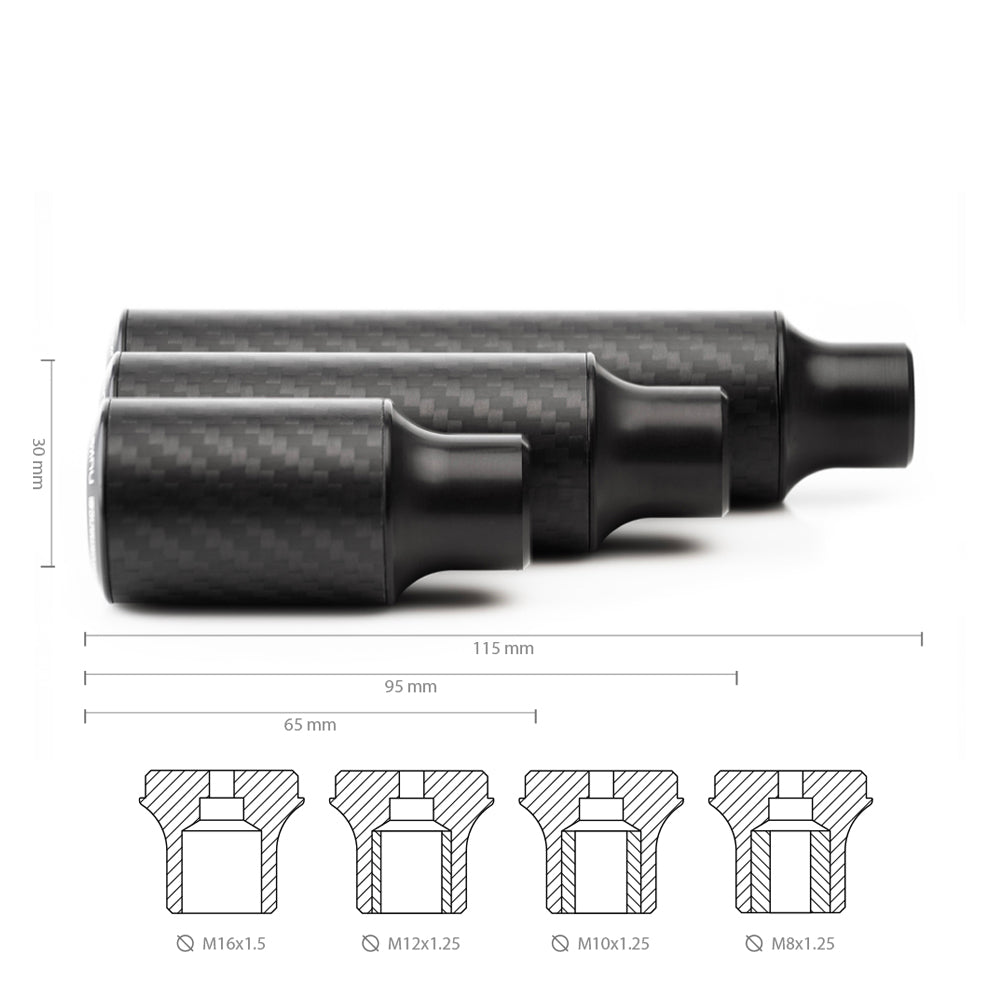 Nuke Performance Gear Knob Cavernous Carbon