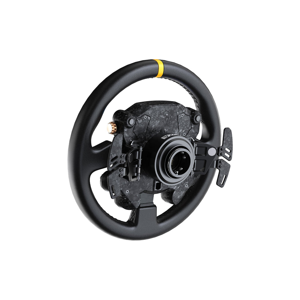 MOZA CS Pro wheel rear angle view