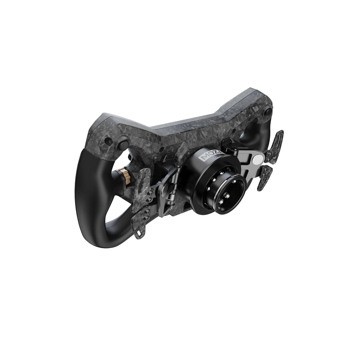MOZA KS Pro wheel rear angle view