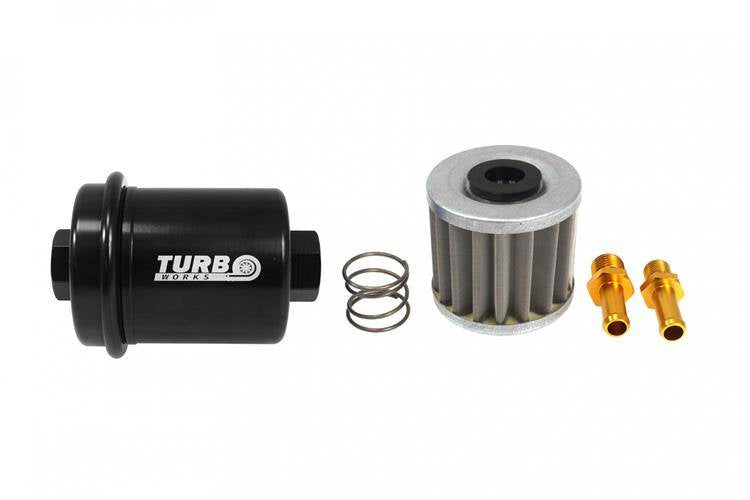 TurboWorks Fuel Filter 10mm Black