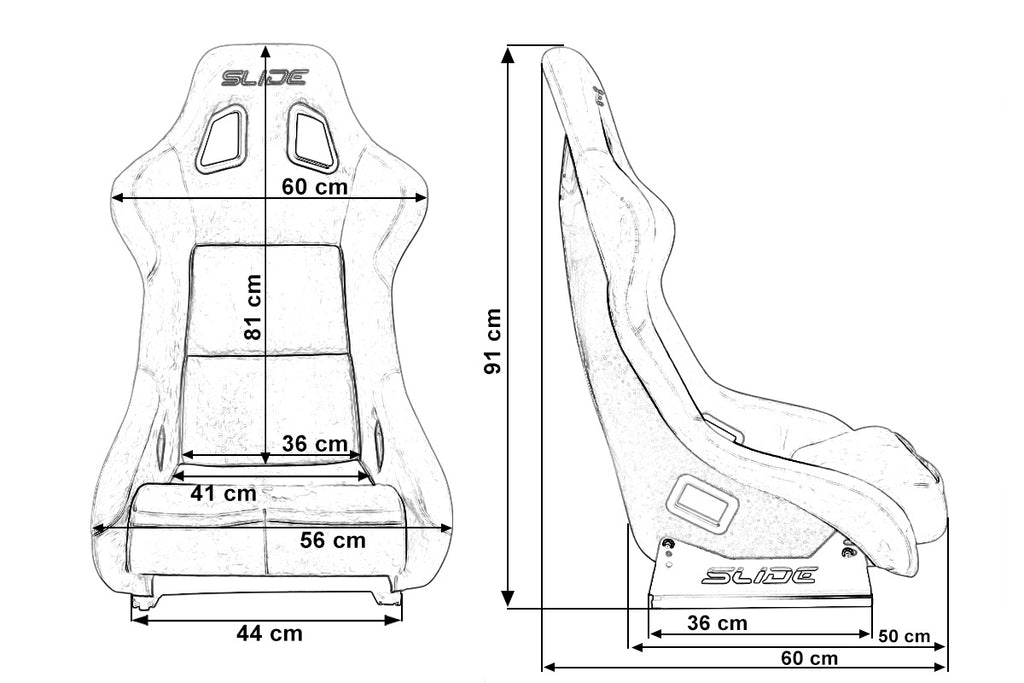 Racing seat SLIDE KS2 Premium Light Pink & Grafic Welur Gradient Glitter