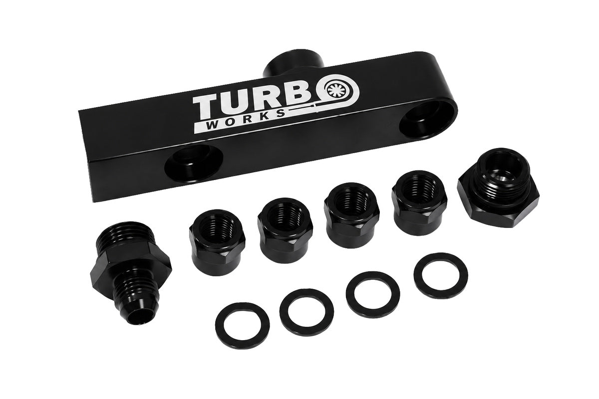 Fuel Pump Manifold 2in1 Black