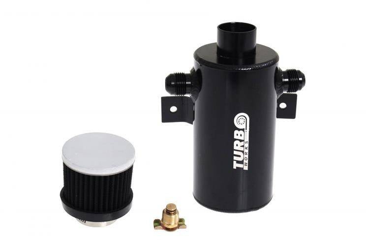 Oil Catch Tank TurboWorks 0.75L Black