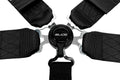 Racing seat belts Slide Quick 5p 3" Black Approval SFI
